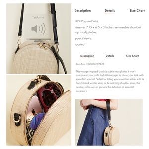 NWOT ModCloth Clutch/Circle Crossbody Bag/Wristlet